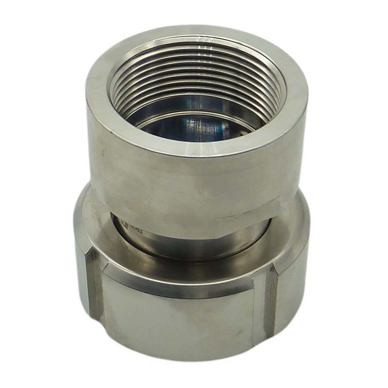 S60 x 6 IBC Adapter mit Innengewinde IG 1" Edelstahl AISI 316 Container Fass Tank Zubehör PN16 bar