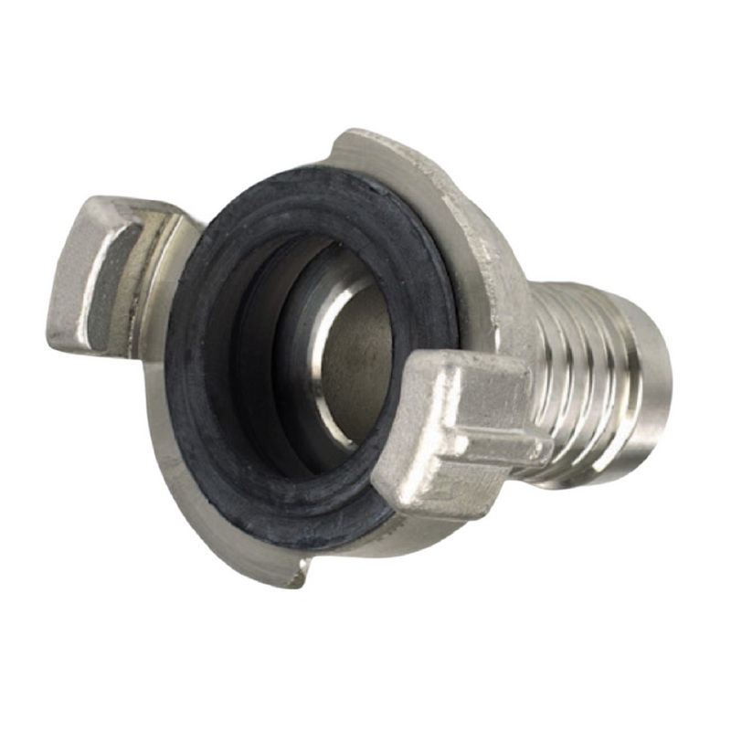 1/2" 13 mm Edelstahl AISI 316 Schlauch Schnell Kupplung Tülle (GEKA kompatibel) - PN 12 bar