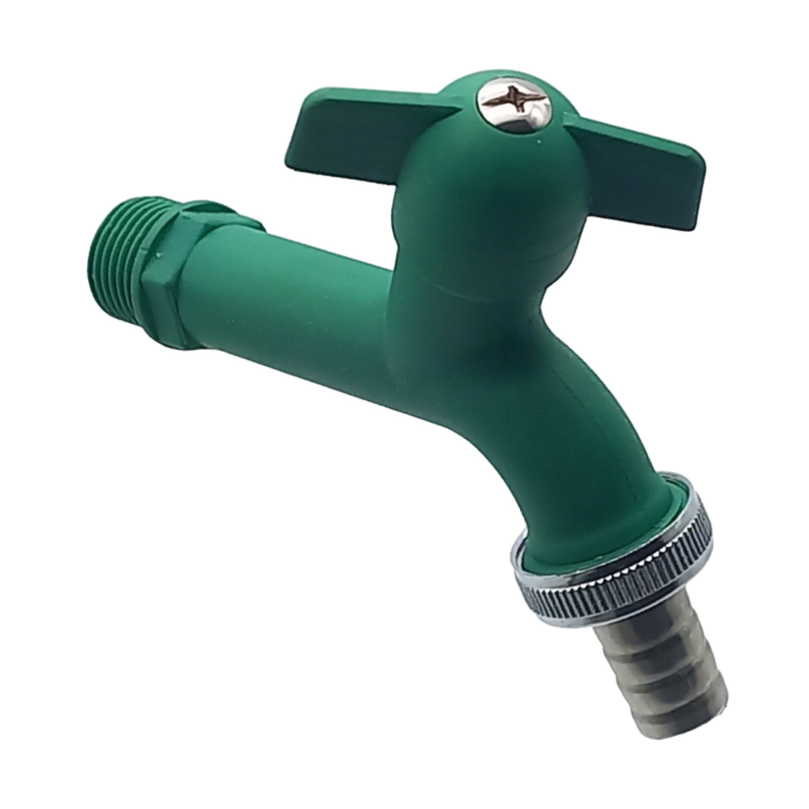 1/2" AG Kunstoff (PA 6) Auslauf Ventil Wasser Hahn Tülle 15 mm KTW - blau