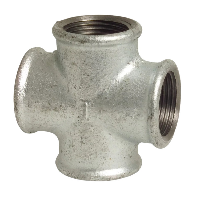 4" Gusseisen Temperguss Fitting Nr. 180 Kreuzstück Innengewinde IG DVGW PN 25 bar
