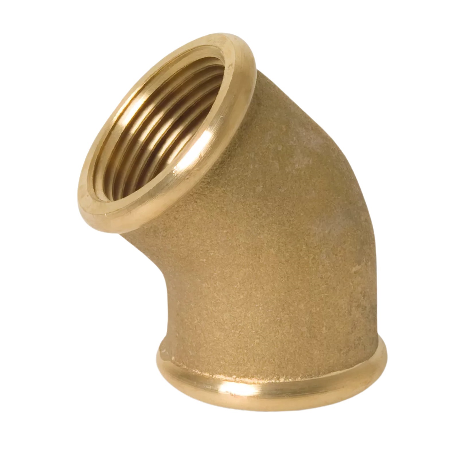 1/2" Winkel 45° Innen x Innengewinde IG Messing Fittings PN 40 bar