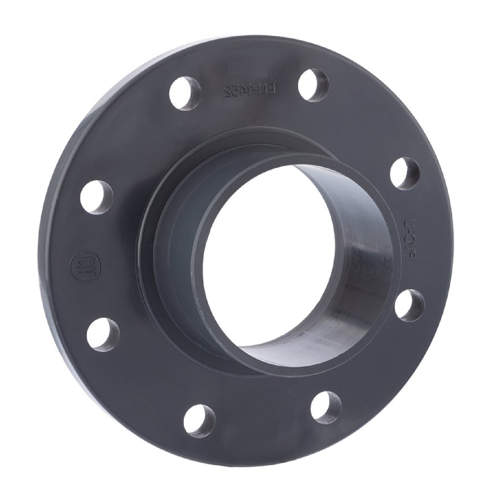 110 mm PVC Klebe Fitting Flansch mit Stutzen AD 90 mm - PN 10 bar