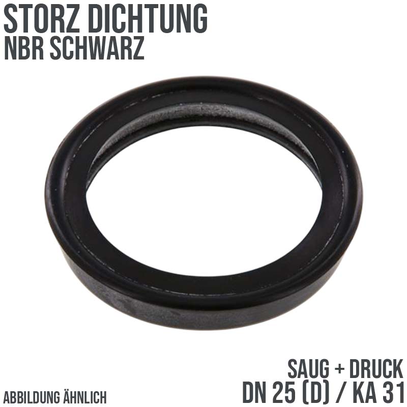Dichtung STORZ  D DN 25 KA 31 Kupplung (Saug/Druck) NBR schwarz