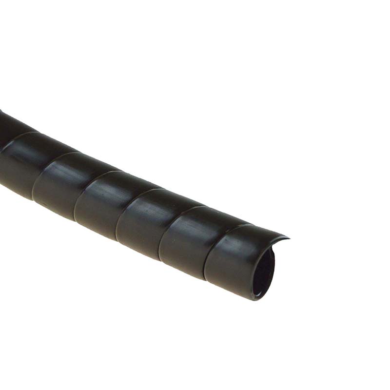 127 x 140 mm PP Scheuer Schutz Kabel Bündel Schlauch schwarz