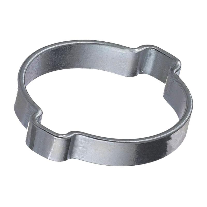 40,6 - 46 mm 2-Ohr Doppel Schlauch Schelle Edelstahl 1.4307 W4 - Bandbr. 10,0 mm