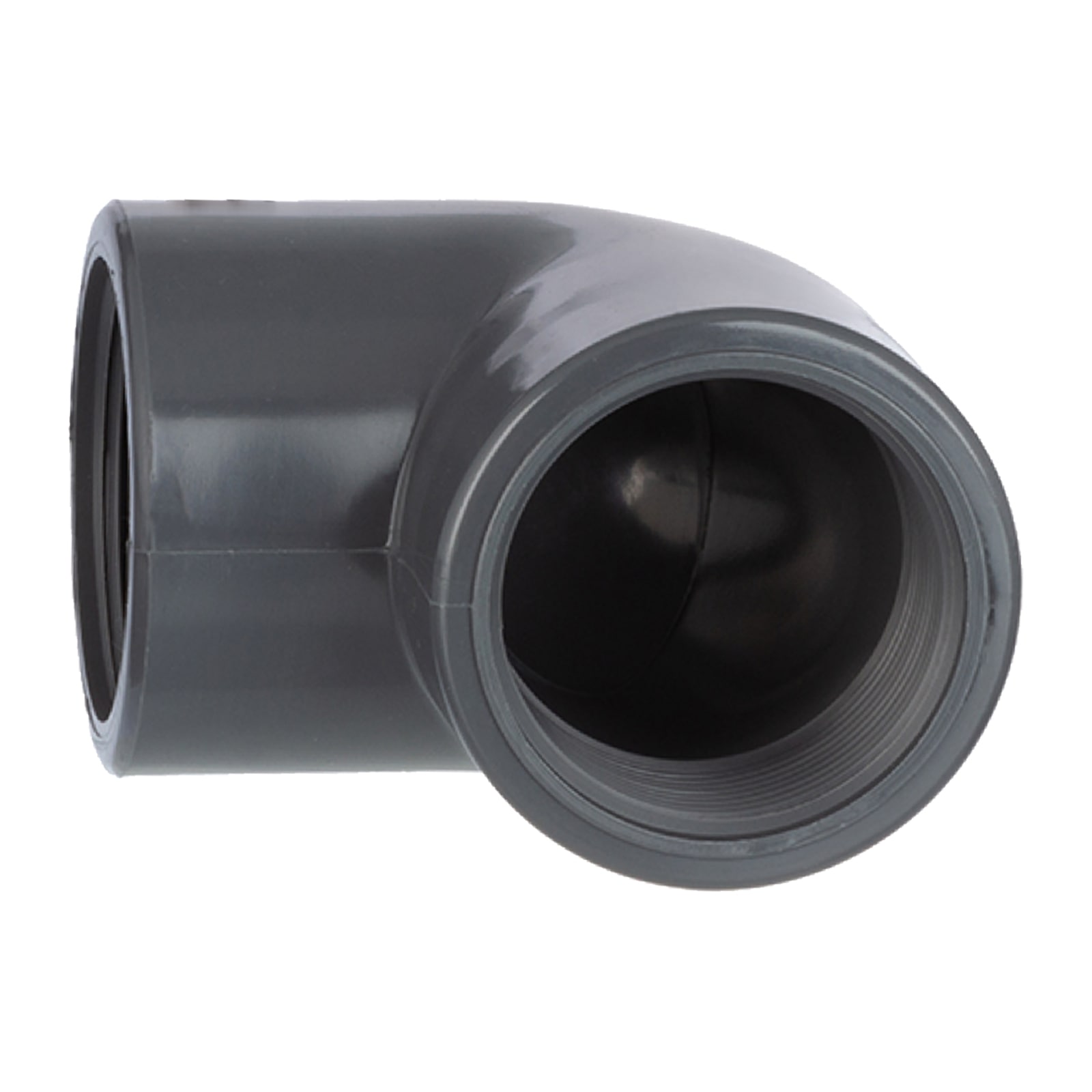 4" PVC Fitting Winkel 90° 2-fach Innen Gewinde Verbinder - PN 10 bar
