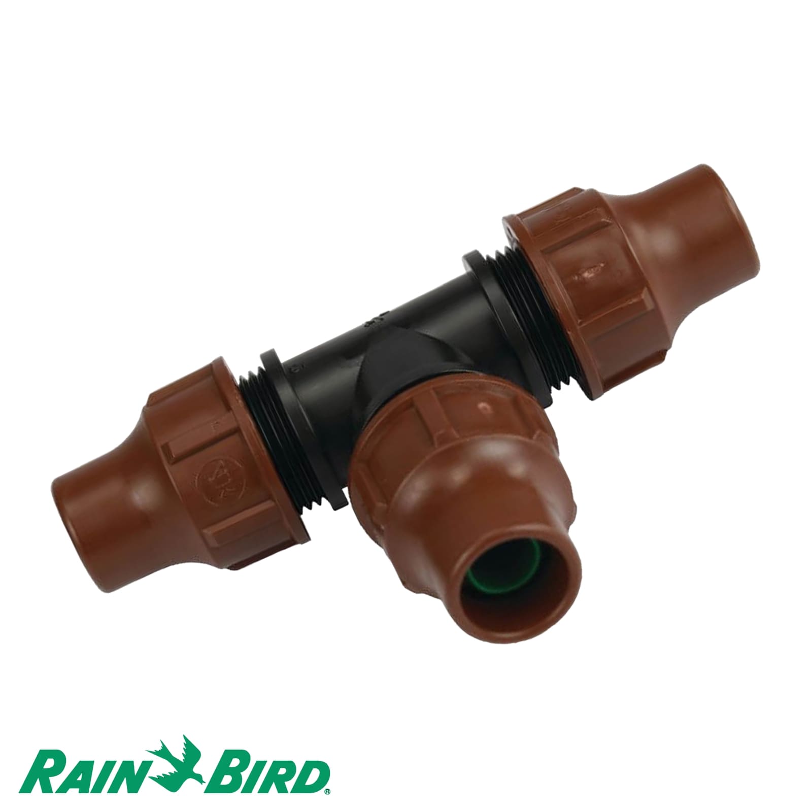 16 mm Rain Bird PP T-Stück 90° Lock Quick Tropf Fitting braun Typ BF-32