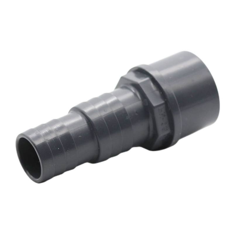 2er Set - PVC-U Schlauchverbinder - Klebestutzen DN 50 -> Schlauchtülle 32 / 38 mm.