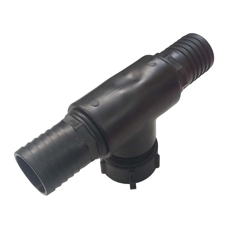 S60 x 6 IBC T-Stück Adapter 2-fach Tülle Stutzen 1 1/4" (32 mm) Container Fass Tank Zubehör PN 10 bar