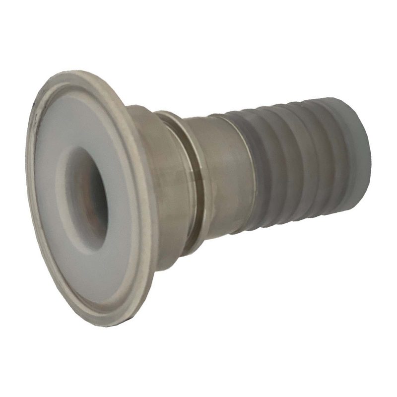 CLAMP Kupplung 50,5 mm Schlauch Rillen Stutzen Tülle PFA beschichtet 32 mm 1 1/4" - PN 16 bar
