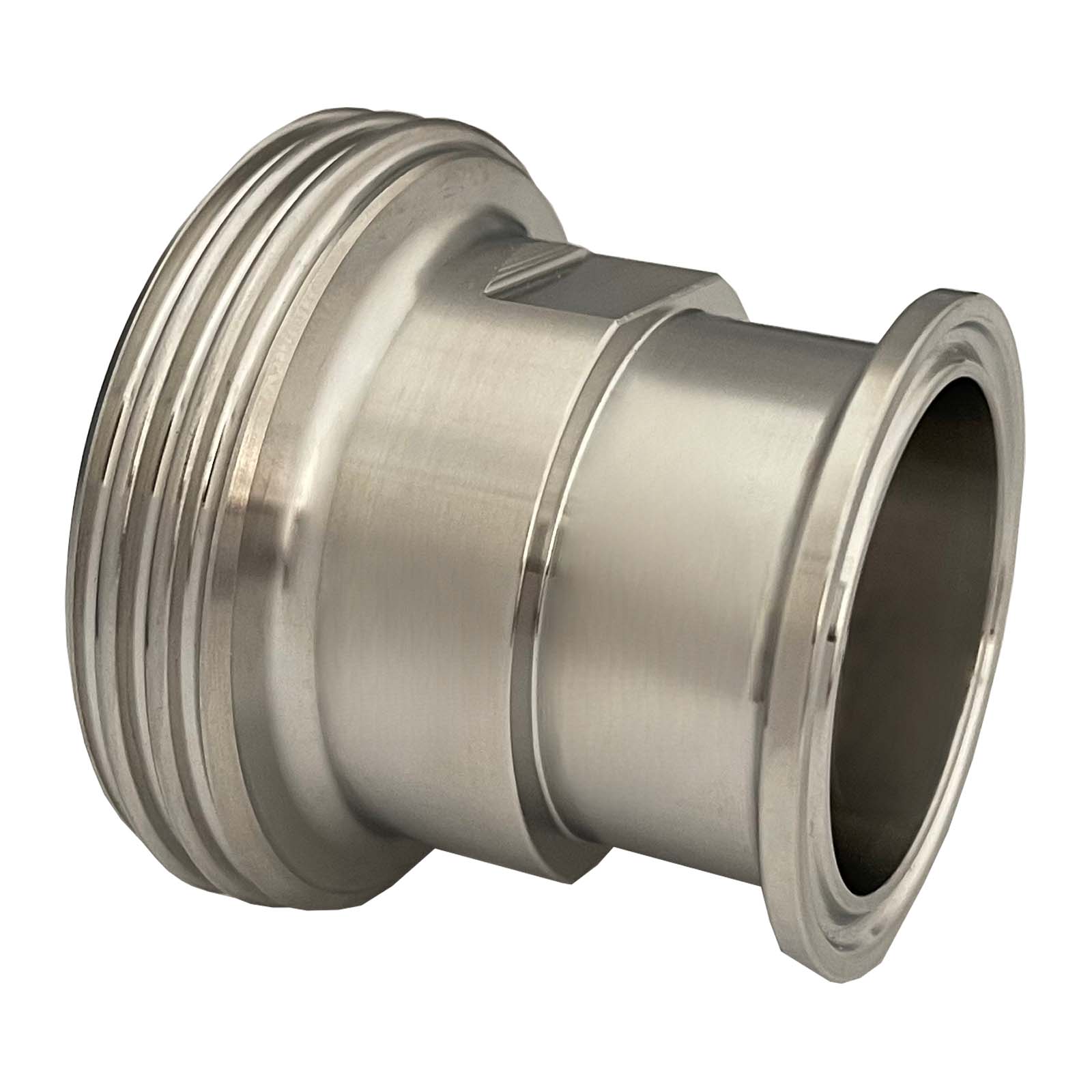 DN 76 SMS Kupplung 1145 Übergang Adapter Vaterteil Außengewinde -> Clamp Teller 106,0 mm - PN 25 bar