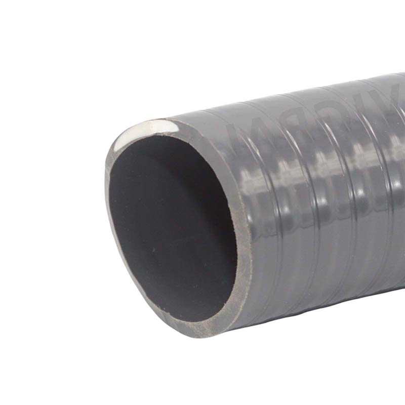 63 x 55 mm PVC Klebe Flex Spiral Schwimmbad Pool Teich Schlauch grau PN 5 bar