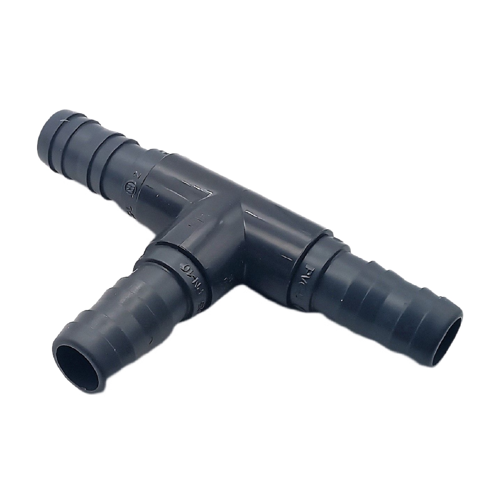 40 mm PVC PROFI T-Stück 90° Schlauch Verbinder Stutzen Tülle Pool Teich Garten - PN 10 bar - Montage-Set