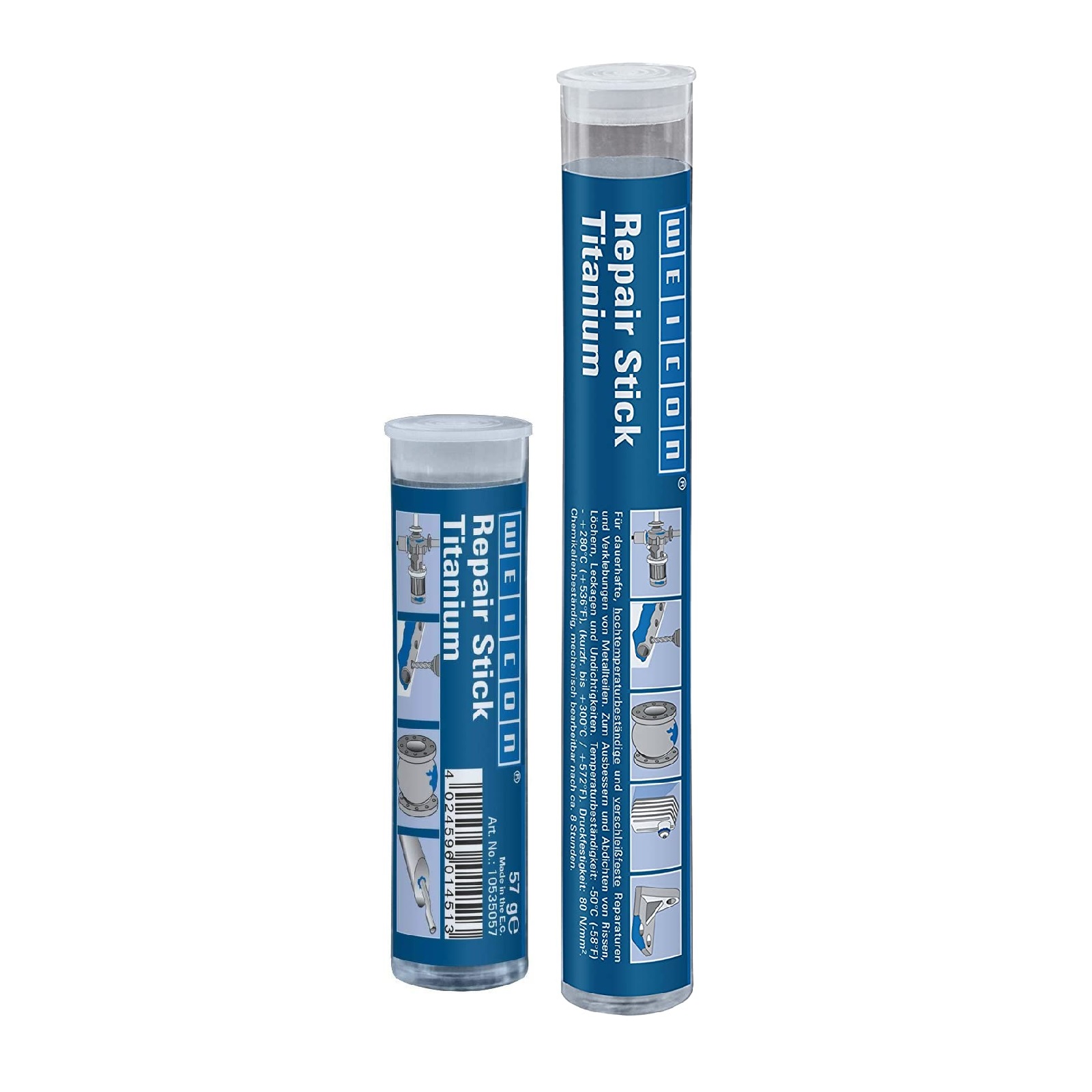 Repair Reparatur Stick Knete Epoxidharz Titanium hochtemperaturbeständig bis +280°C braun - 115 gr