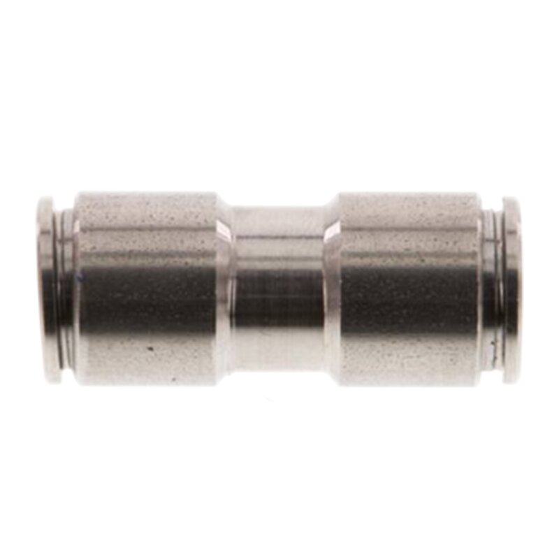 16 mm Pneumatik Schnell Steck Verbinder IQS gerade Edelstahl 1.4404 PA PU Schlauch - PN 16 bar