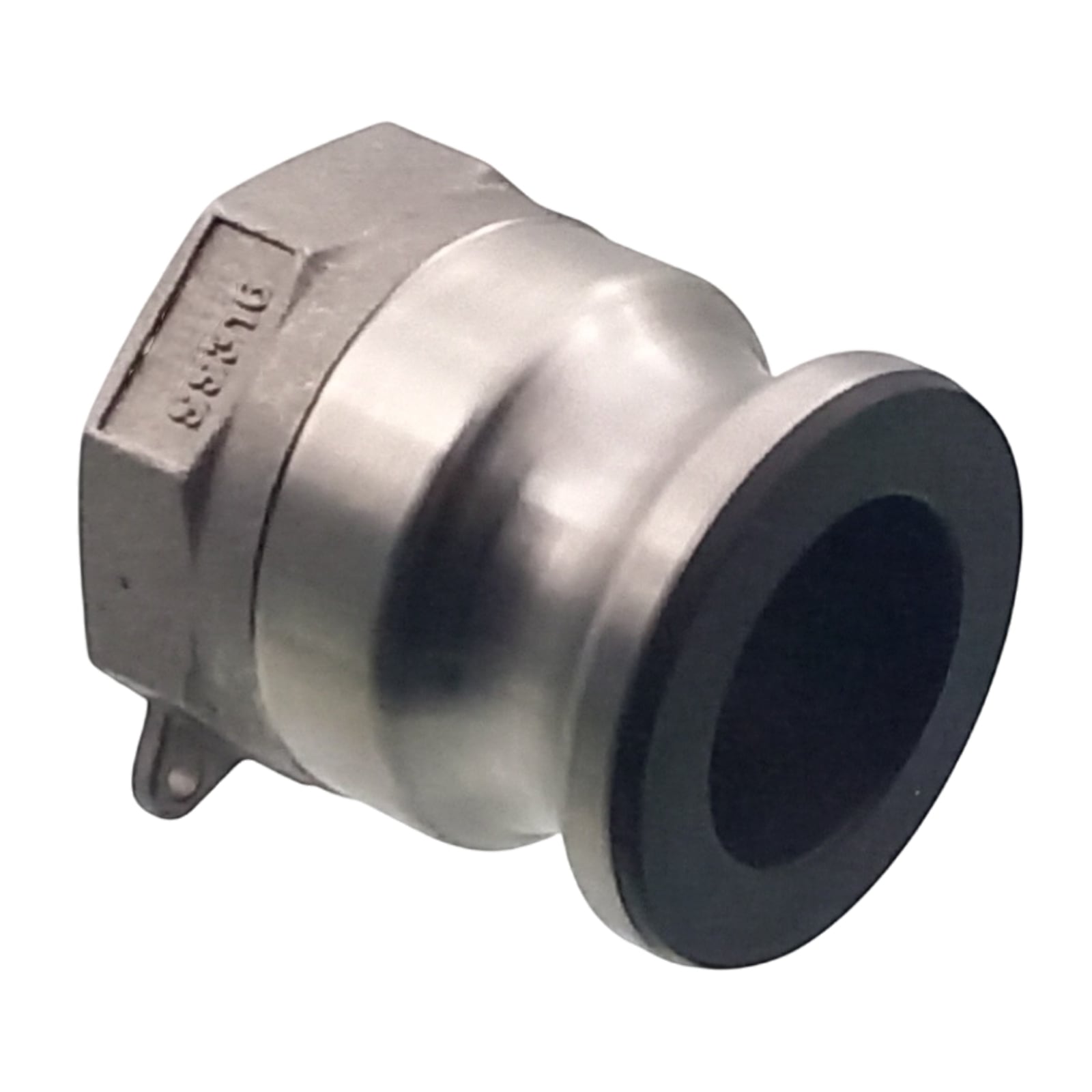 Kamlock Typ A - Vaterteil Edelstahl V2A (AISI 316) - 45,5 mm Stecker mit Innengewinde (IG) 1 1/4" Zoll DN 32 PFA beschichtet - PN 25 bar