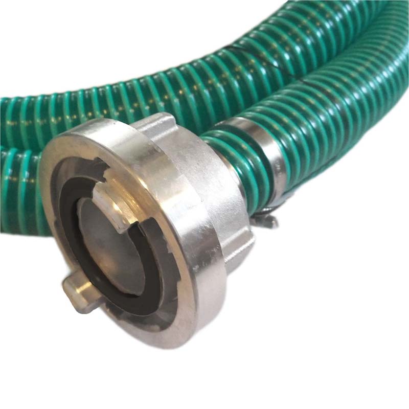 STORZ D DN25 KA31 - 25 mm 1" PVC Saug Ansaug Pumpen Spiral Schlauch PN 5 bar grün - 5 m Rolle