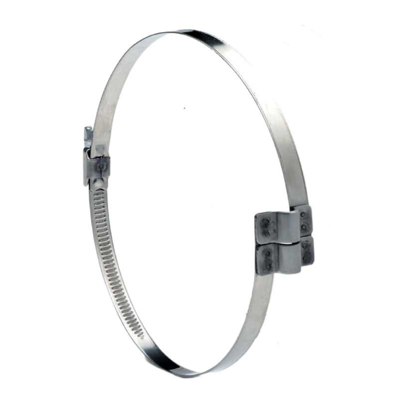 22 - 37 mm Brückenschelle W2 Edelstahl AISI 430 Rohr Schlauch Absaug - Band: 9 mm