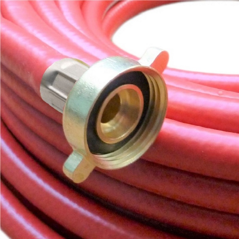 5 m Heizungs Füll Wasser Heizkörper Radiator Sanitär Schlauch rot 3/4" Anschluss - PN 8 bar
