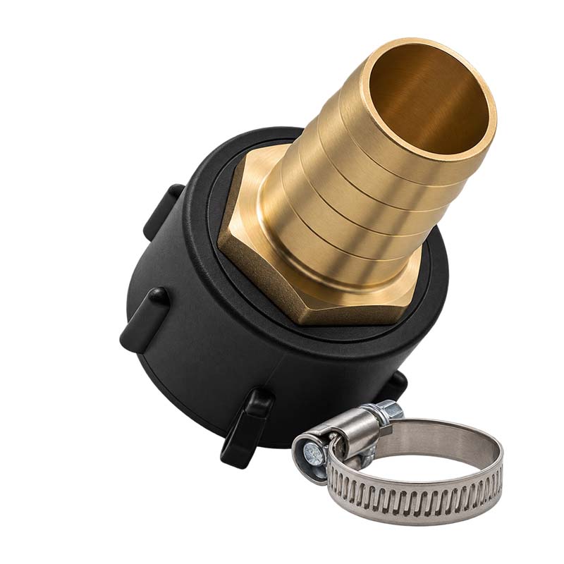 S60 x 6 IBC Adapter auf MS-Tülle 2" Zoll 50 mm Container Tank Zubehör