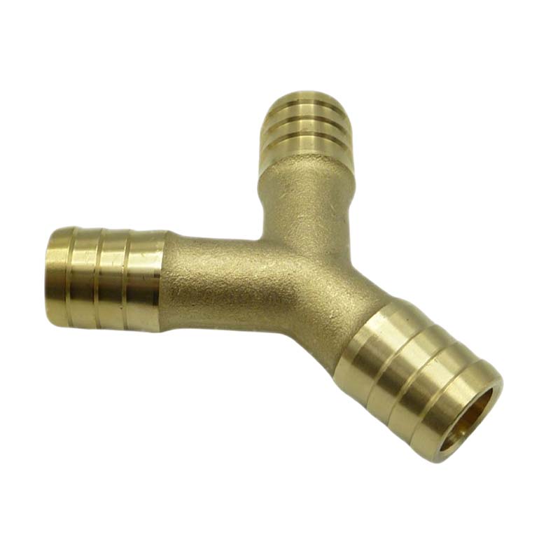 19 mm - 3/4" Zoll 90° Y-Stück Schlauch Verbinder Verteiler Tülle Kupplung Reparatur Messing PN 10 bar