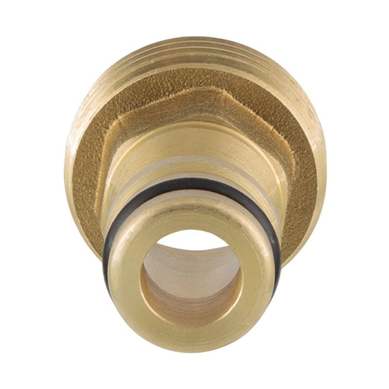 3/4" Hahnanschluss Click-System Quick Connect Außengewinde Messing (Gardena kompatibel)
