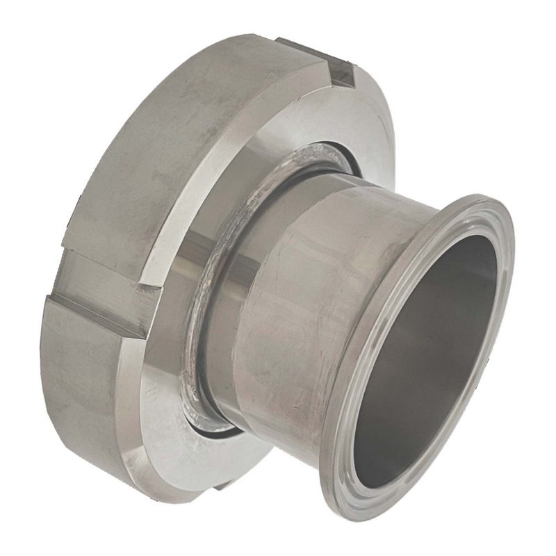 DN 80 Milchrohr Verschraubung DIN 11851 Übergang Adapter Mutterteil Überwurfmutter -> Clamp Teller 106,0 mm - PN 25 bar