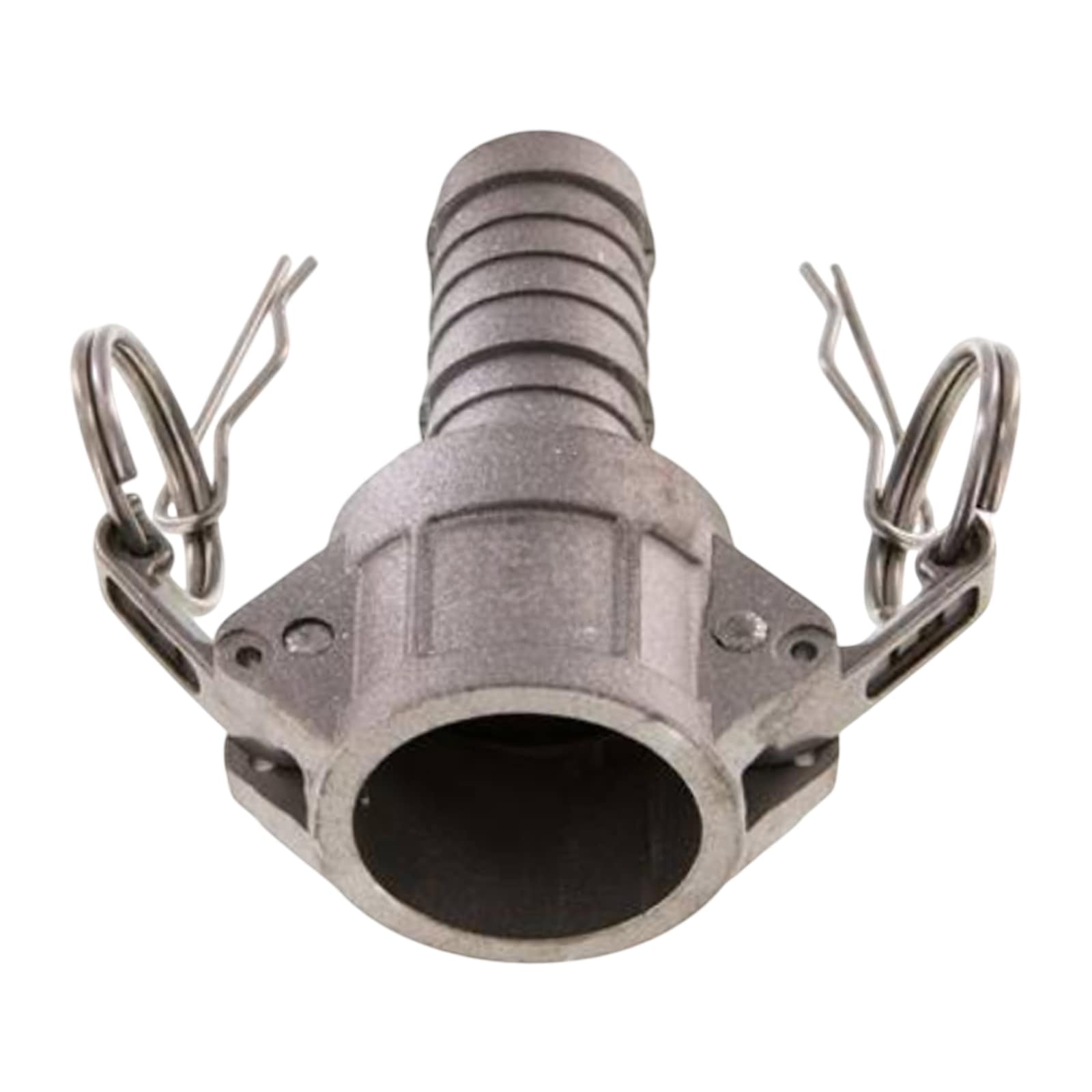 Kamlock Typ E - Vaterteil Aluminium ALU - 119,5 mm Stecker  -> Tülle 103 mm 4" Zoll DN100 - PN 7 bar