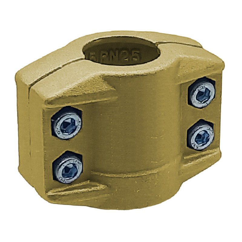 DN 19 Klemmschale Messing Spannbereich 30 - 33 mm für Schlauch ID x AD 19 x 31 mm - PN 25 bar