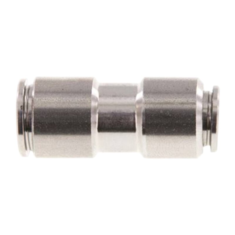 8 -> 6 mm Pneumatik Schnell Steck Verbinder IQS gerade reduziert Edelstahl 1.4404 PA PU Schlauch - PN 16 bar