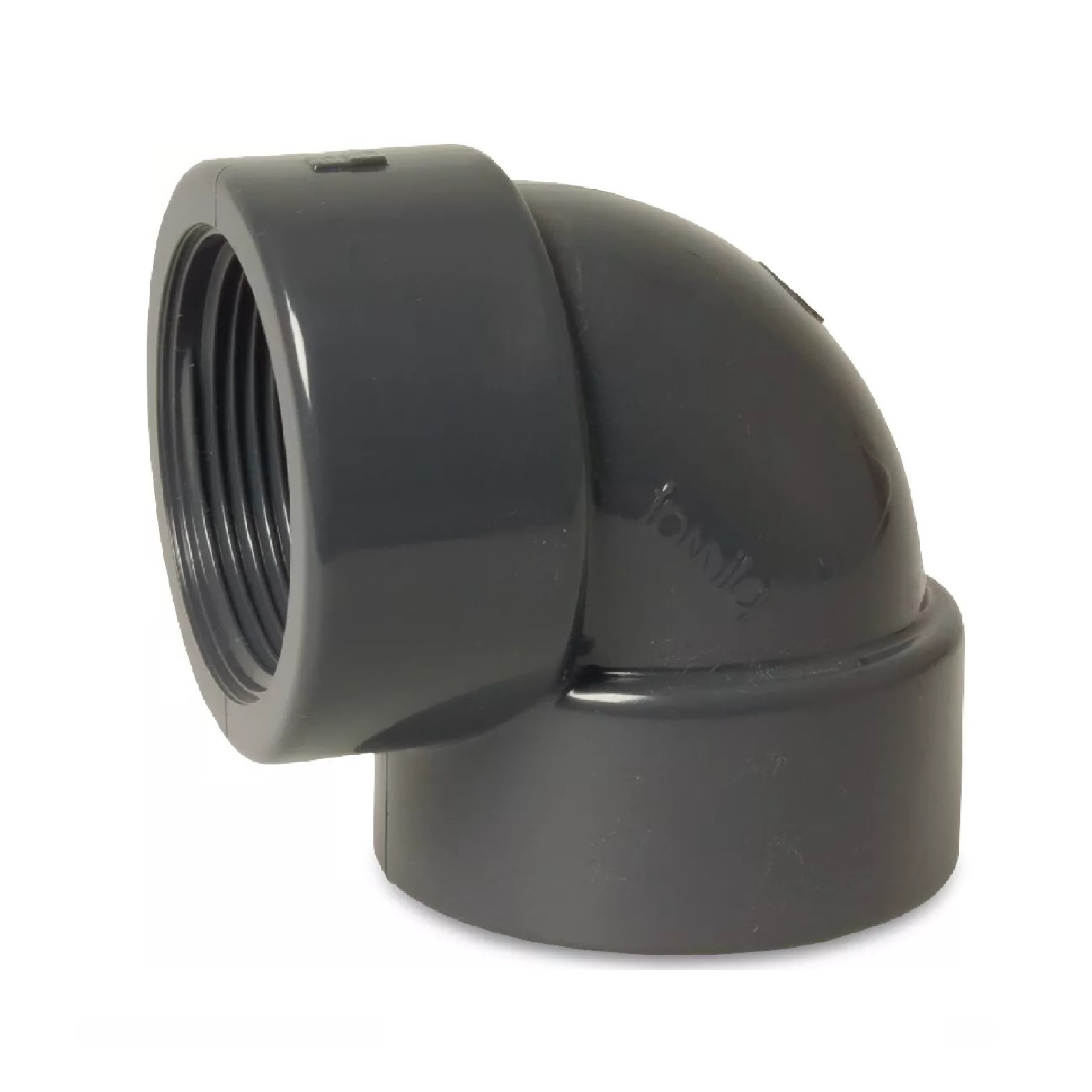 110 mm PVC Klebe Fitting Winkel 90° Innengewinde IG 110 mm x 4" Muffe Verbinder - PN 10 bar