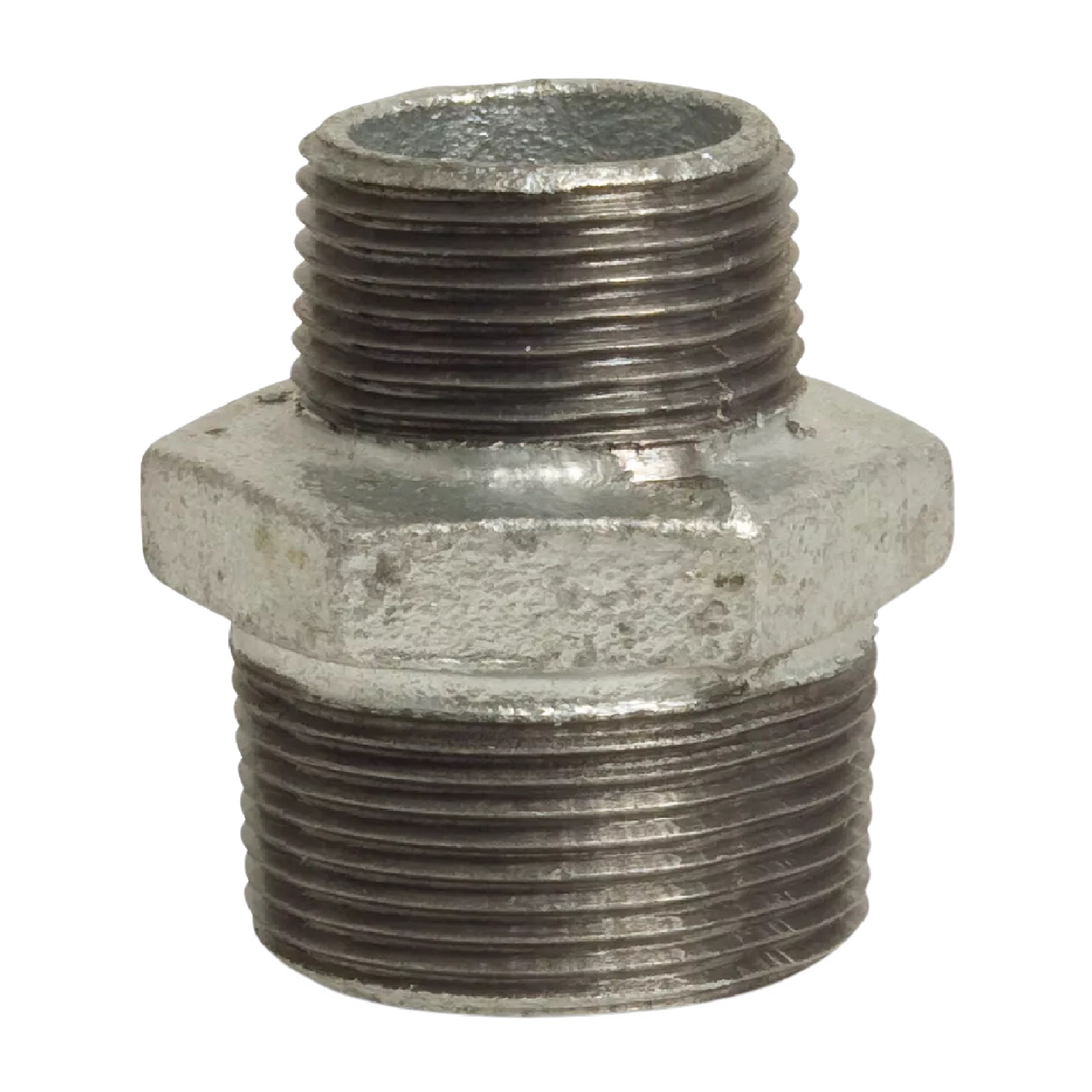 1/4" x 1/8" Gusseisen Temperguss Reduziernippel Außen x Außengewinde AG PN 25 bar