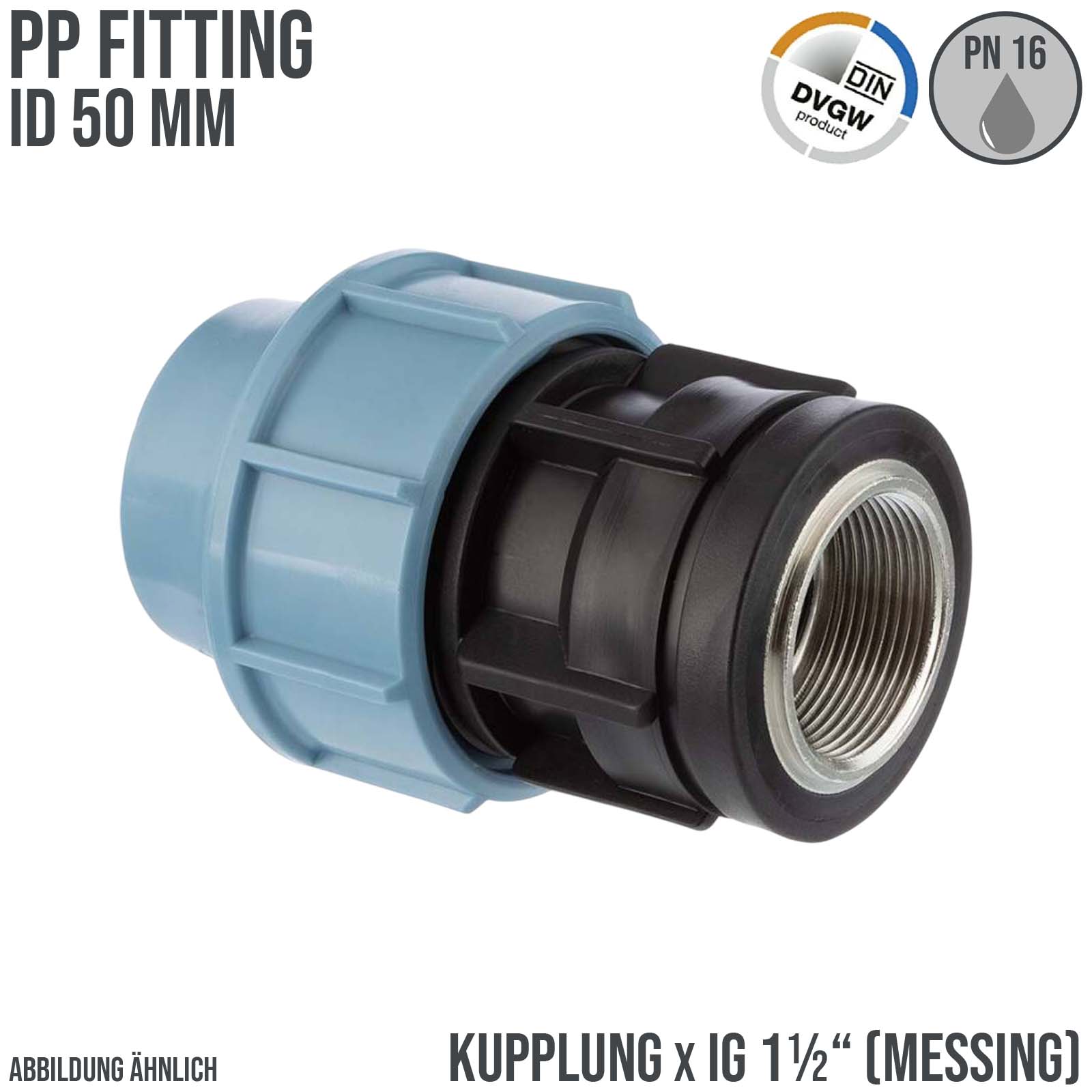Unidelta PP / PE Klemm Fittings in verschiedenen Ausführungen und Durchmessern für PE Rohre und Flexschlauch finden Sie in unserem Shop.