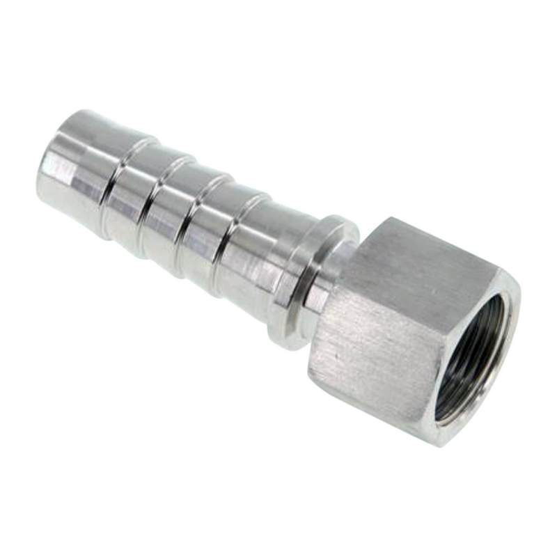 1/2" x 13 mm Schlauch Tülle Stutzen Innengewinde IG ÜWM Nippel Edelstahl AISI 316 VA Fitting - PN 18 bar