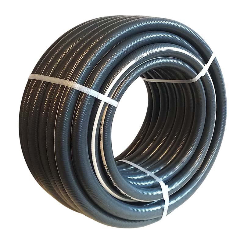19 mm 3/4" 5-lagig PVC Solar Wasser Heizung Warm Universal Schlauch schwarz - PN 8 bar - 25 m Rolle
