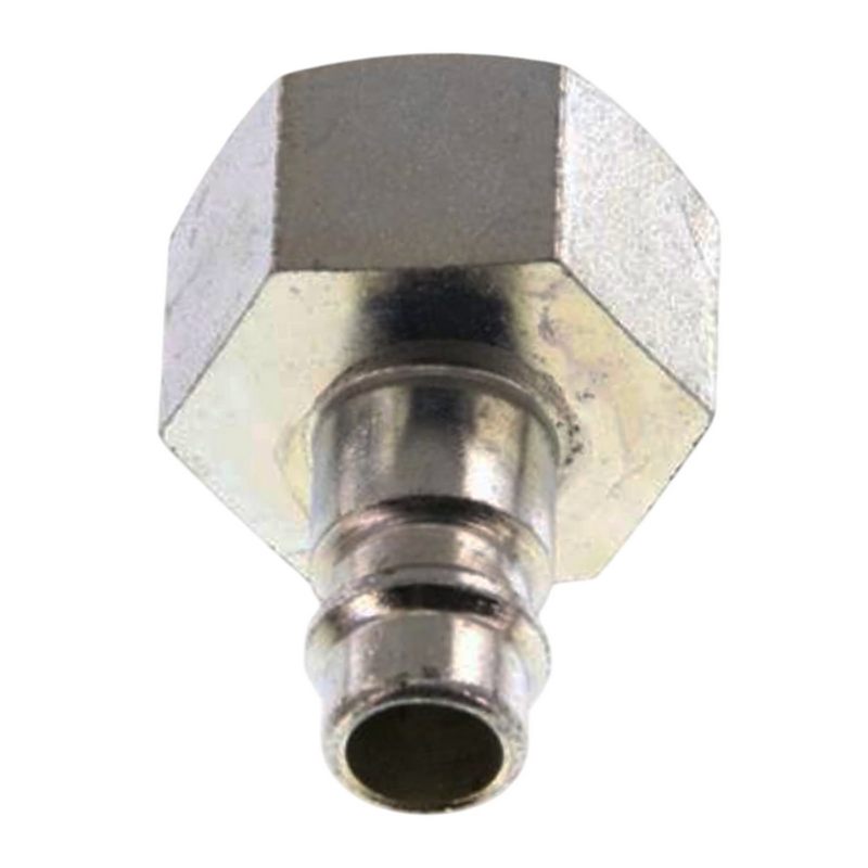 1/4" Druckluft Stecker Nippel Einsteck Anschluss Stahl verzinkt NW 7,2 mit Innengewinde IG - PN 35 bar