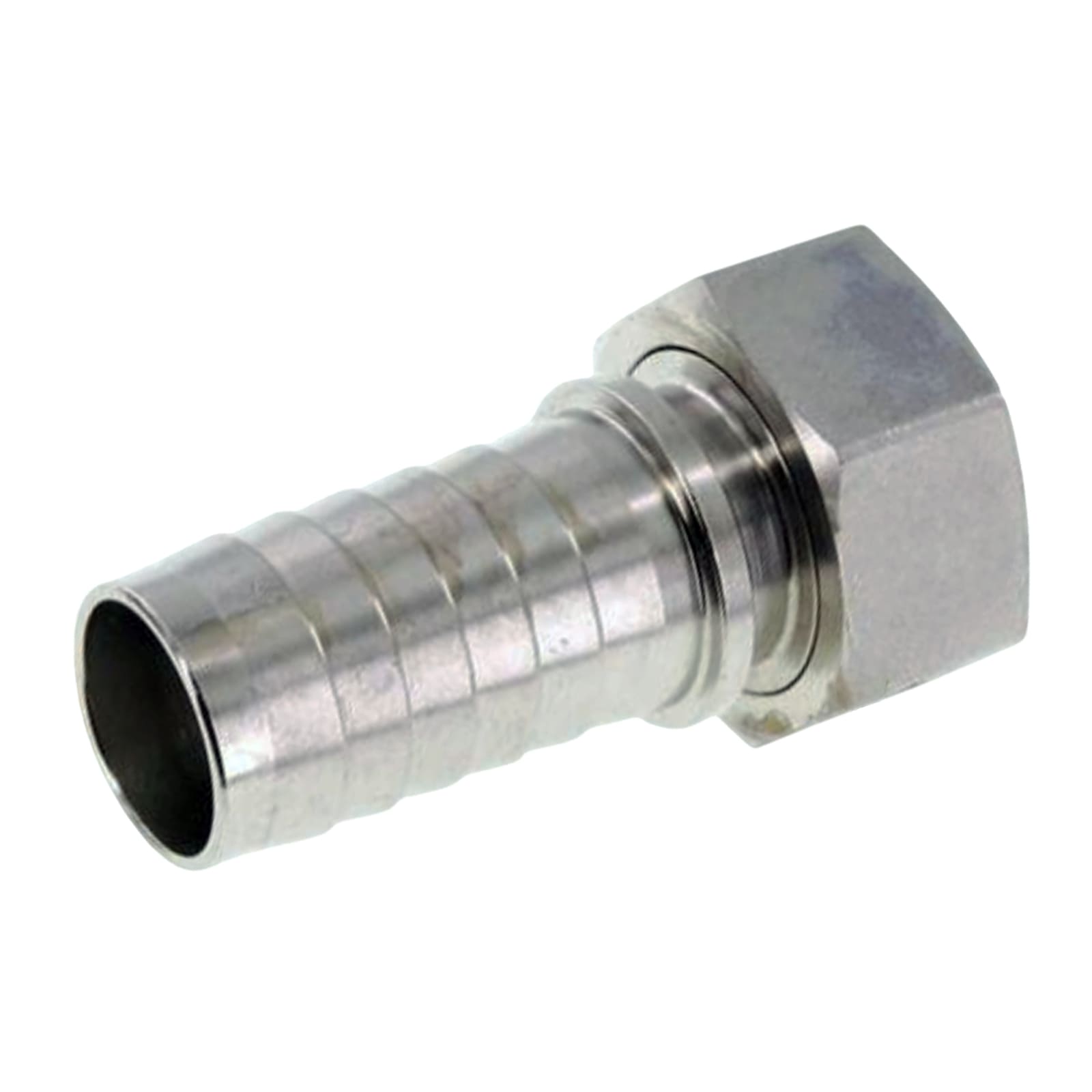2" x 50 mm Schlauch Tülle Stutzen Innengewinde IG ÜWM Nippel Edelstahl AISI 316 VA Fitting - PN 18 bar