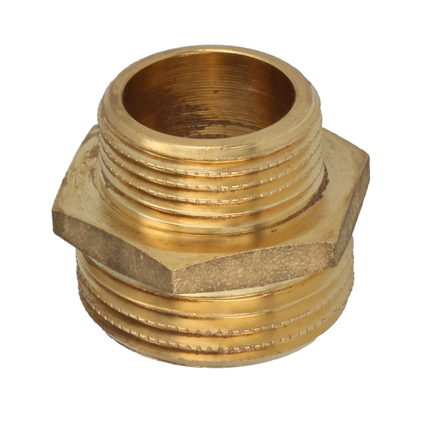 1 1/4" x 3/4" Doppel Nippel Nr. 245 Reduktion Aussen x Aussengewinde AG Messing Fittings PN 30 bar