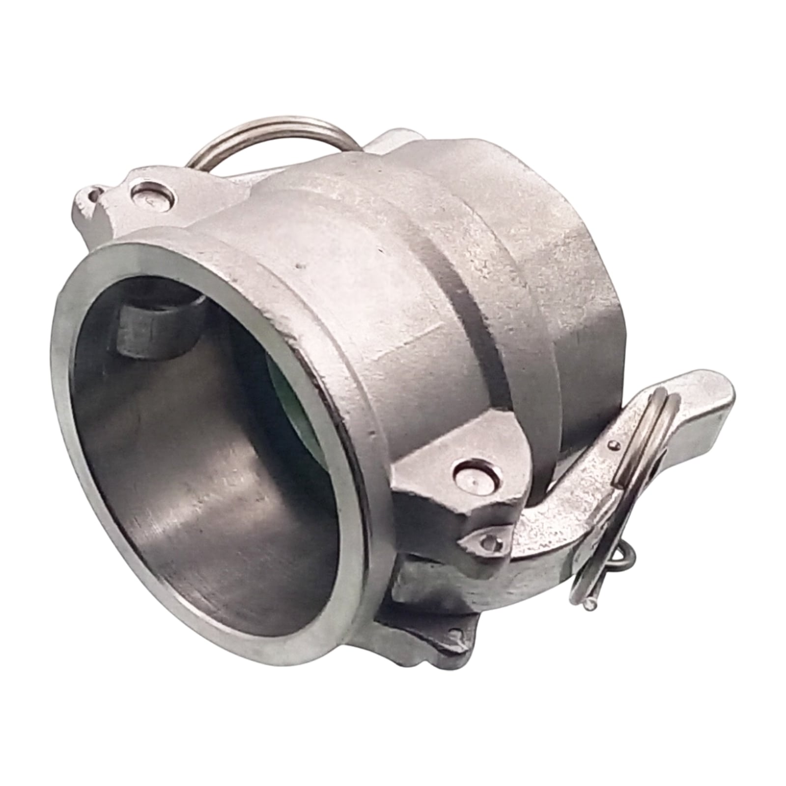 Kamlock Typ D - Mutterteil Edelstahl V4A (AISI 316) mit Innengewinde (IG) für Stecker 45,5 mm - 1 1/4" Zoll DN 32 PFA beschichtet - PN 25 bar