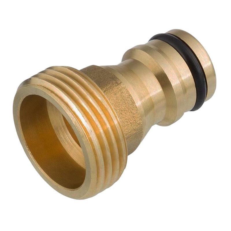 3/4" Hahnanschluss Click-System Quick Connect Außengewinde Messing (Gardena kompatibel)