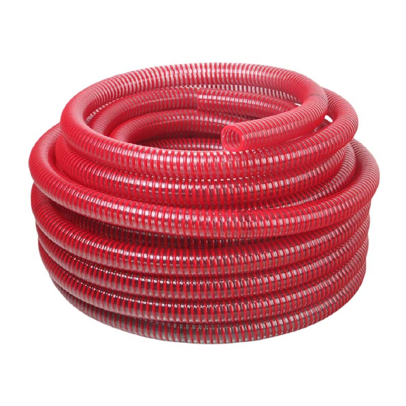 25 mm 1" Zoll Saug Ansaug Spiral Förder Pumpen Wein Alkohol Milch Schlauch rot - PN 9 bar