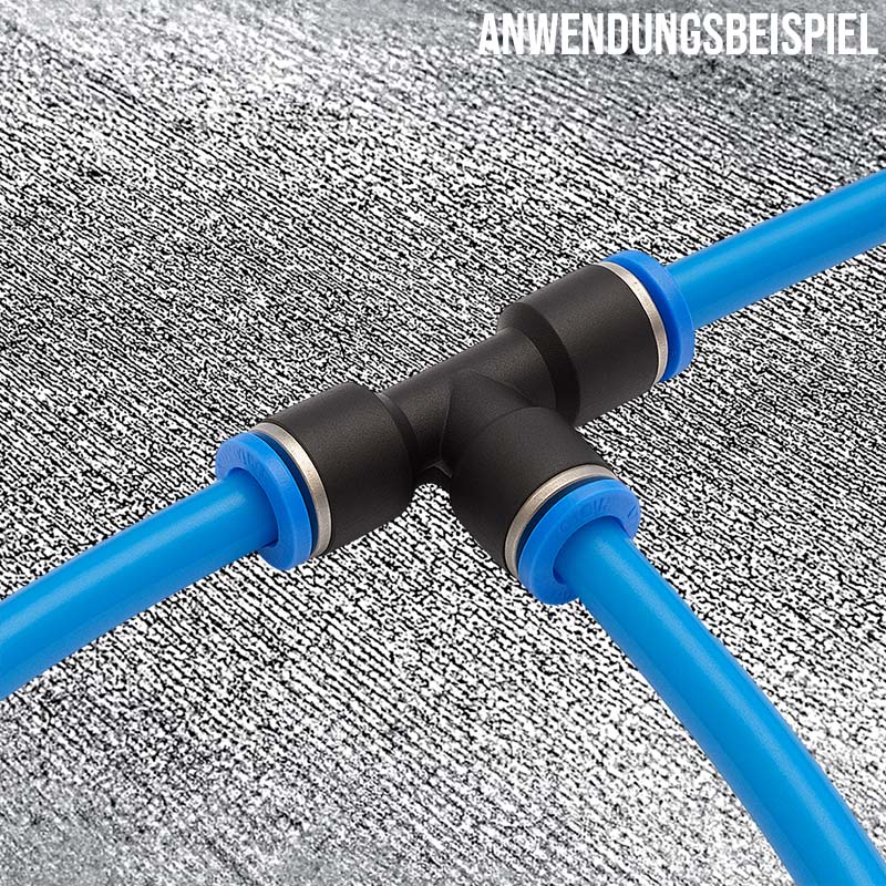 16 x 12 mm Polyamid PA Pneumatik Schlauch blau - PN 19 bar - 25 m