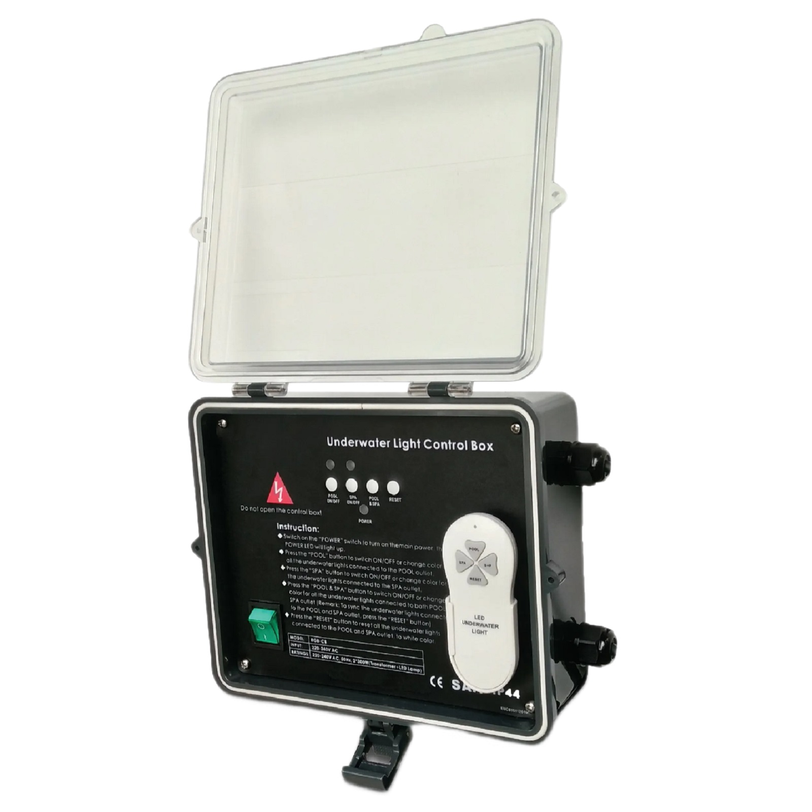 Fernbedienung LED / RGB für 12 VAC Unterwasser Pool Schwimmband Leuchten - 600 Watt - IP 44