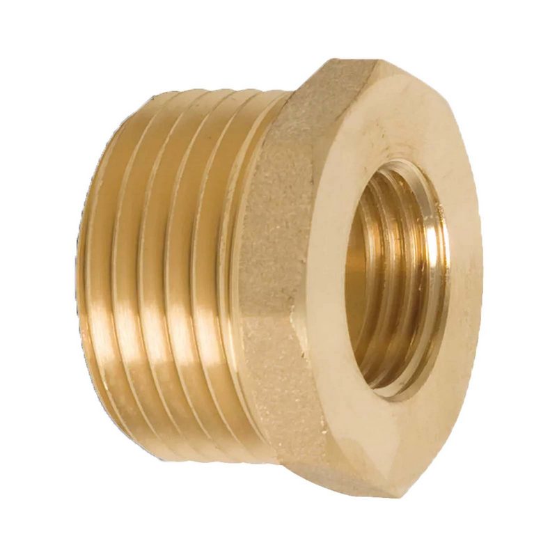 3/8" x 1/4" Reduzier Stück Nr. 241 Außen x Innengewinde AG x IG Messing Fittings PN 30 bar