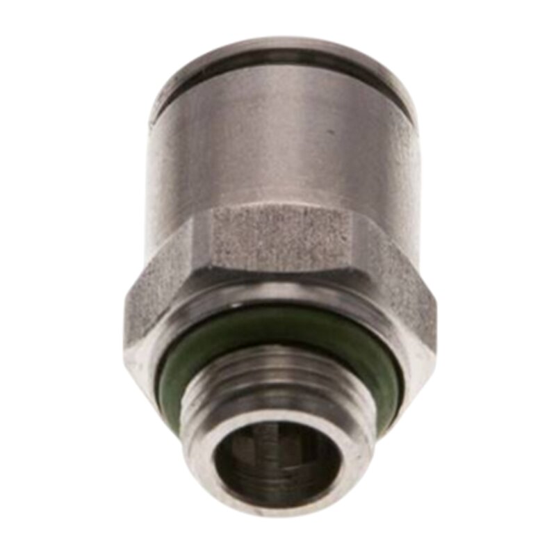 4 mm x 1/4" Pneumatik Schnell Steck Verbinder IQS Edelstahl VA 1.4404 Außengewinde zylindrisch - PN 15 bar