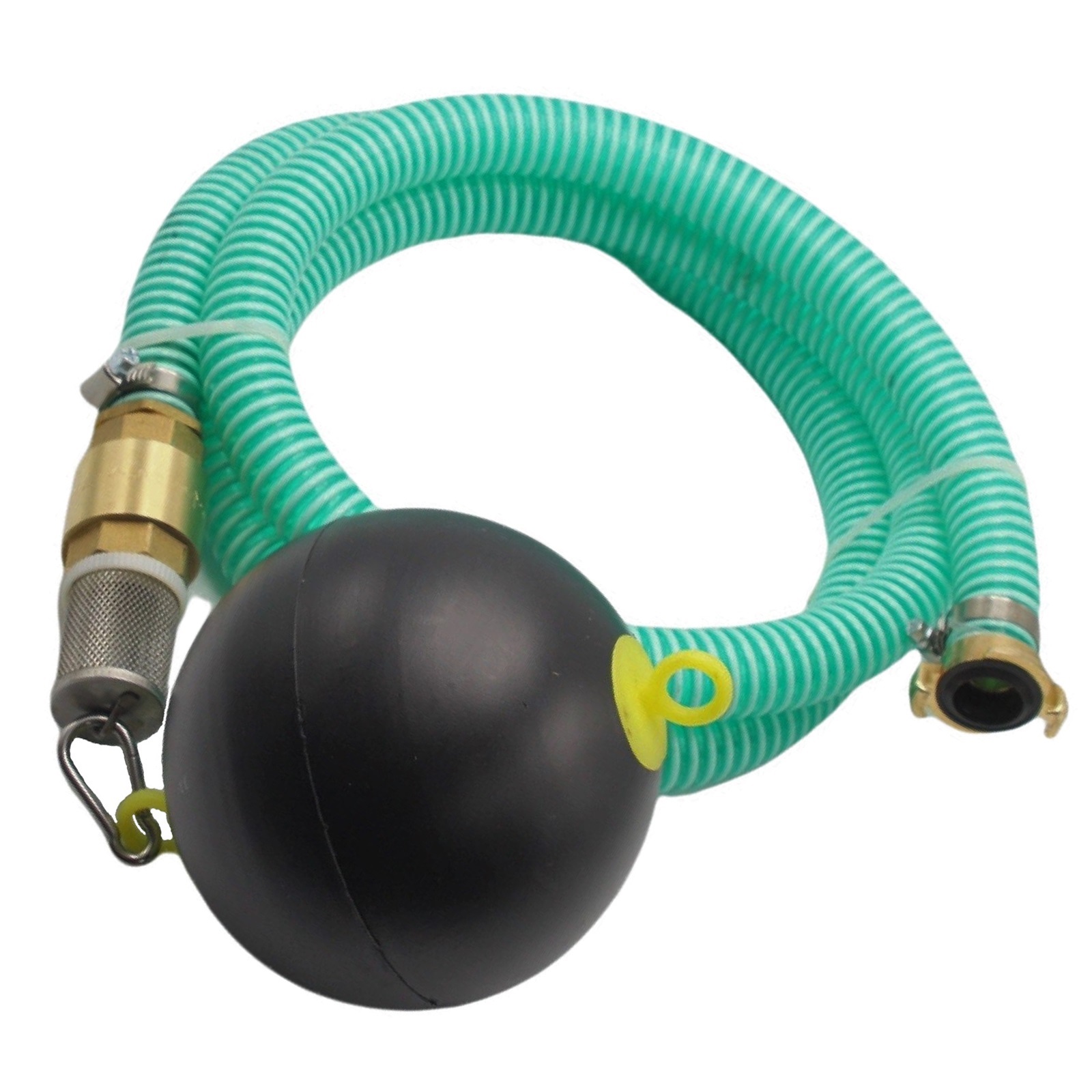 32 mm 1 1/4" Zoll Ansaug Saug Schlauch Pumpen Garnitur schwimmende Entnahme Schnellkupplung grün - 15 m