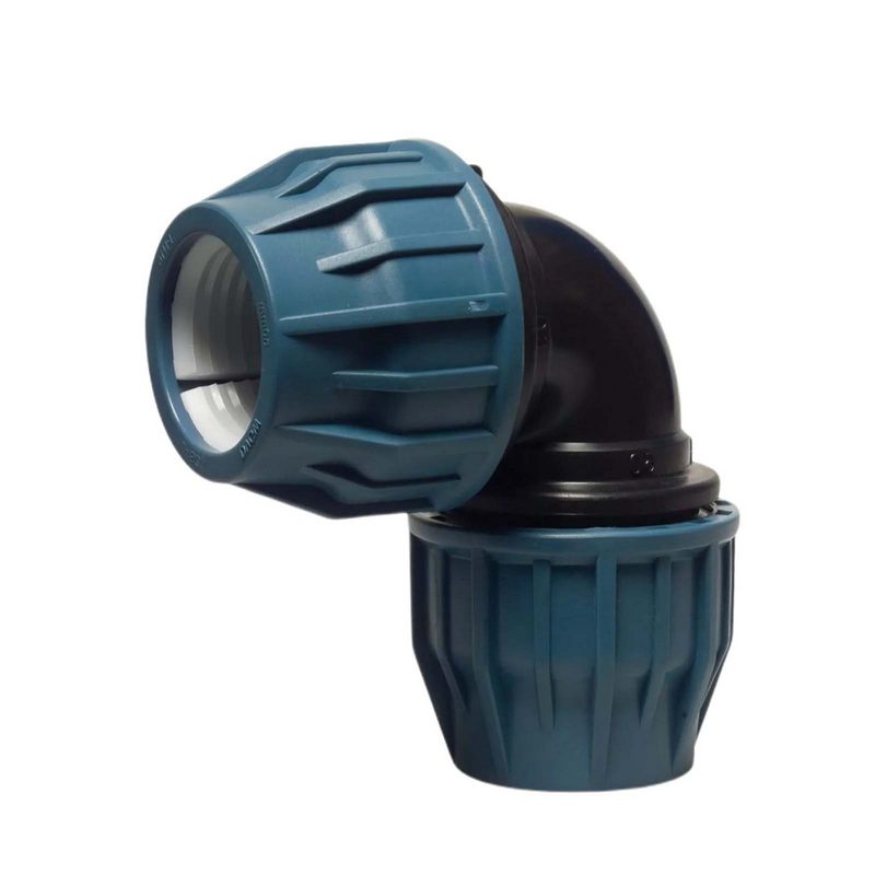 110 mm PE PP Fitting Klemm Verbinder Verschraubung Muffe Rohr Winkel 90° DVGW - PN 16 bar