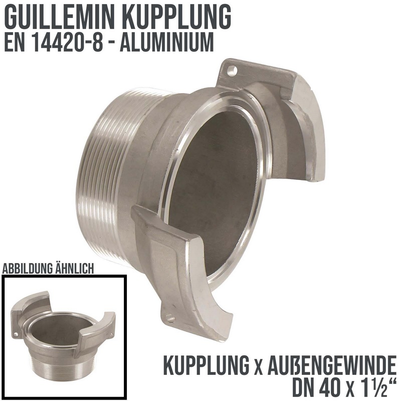 DN 40 Guillemin Kupplung BSPP Außengewinde AG 1 1/2" Aluminium - PN 16 bar