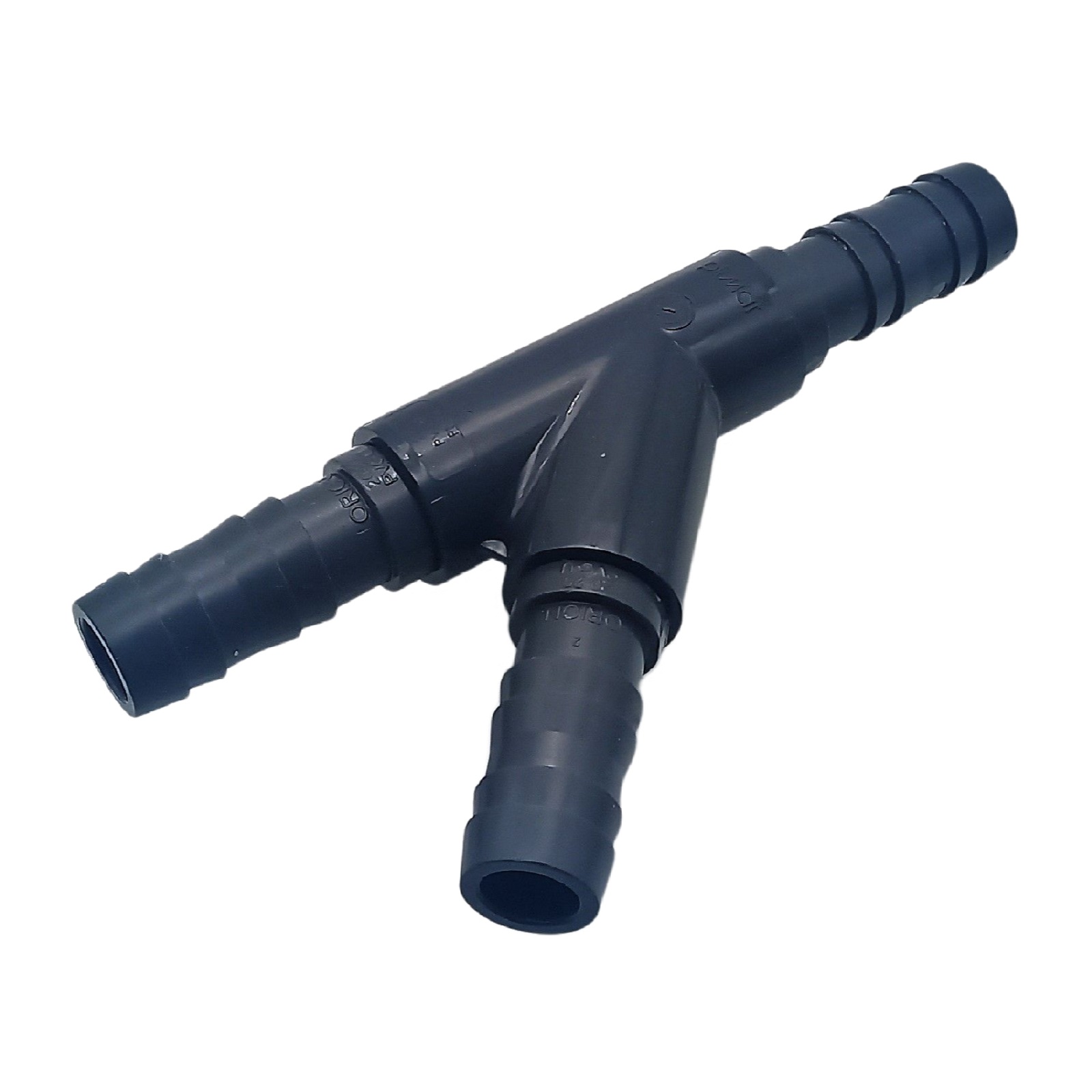 20 mm PVC PROFI T-Stück 45° Schlauch Verbinder Stutzen Tülle Pool Teich Garten - PN 10 bar - Montage-Set