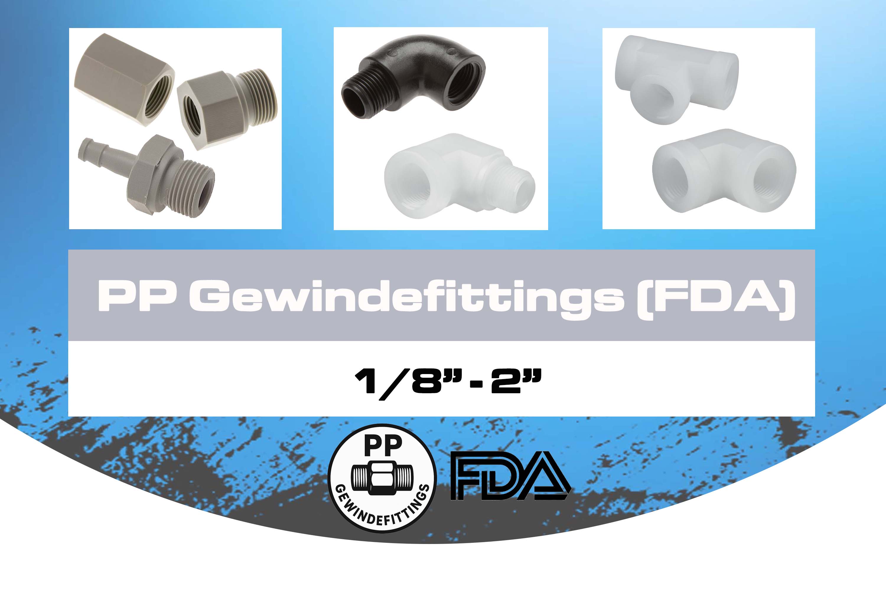 PP Gewindefittings (FDA)